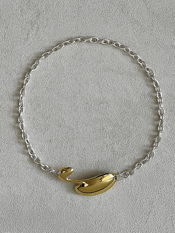 Water Drolpets Necklace – Link Chain